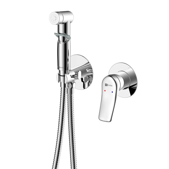 Смеситель Lemark Ortus с гигиеническим душем, встраиваемый (LM11319C) LM11319C