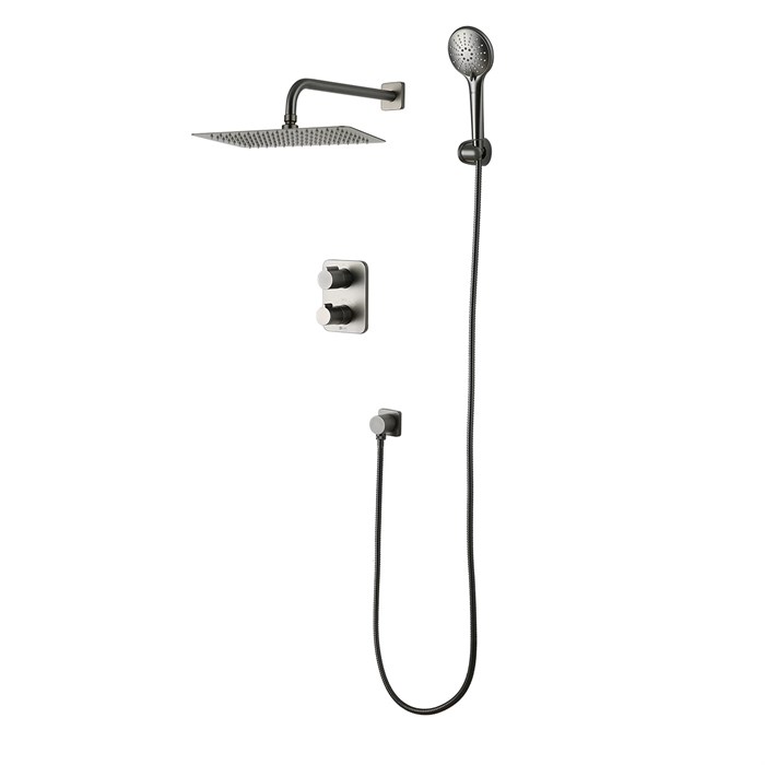 Смеситель Lemark Bronx для ванны и душа термостатический встраиваемый (LM3749GM) LM3749GM