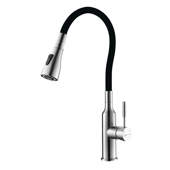 Смеситель для кухни Lemark с гибким  изливом (LM5082S-Black) LM5082S-Black