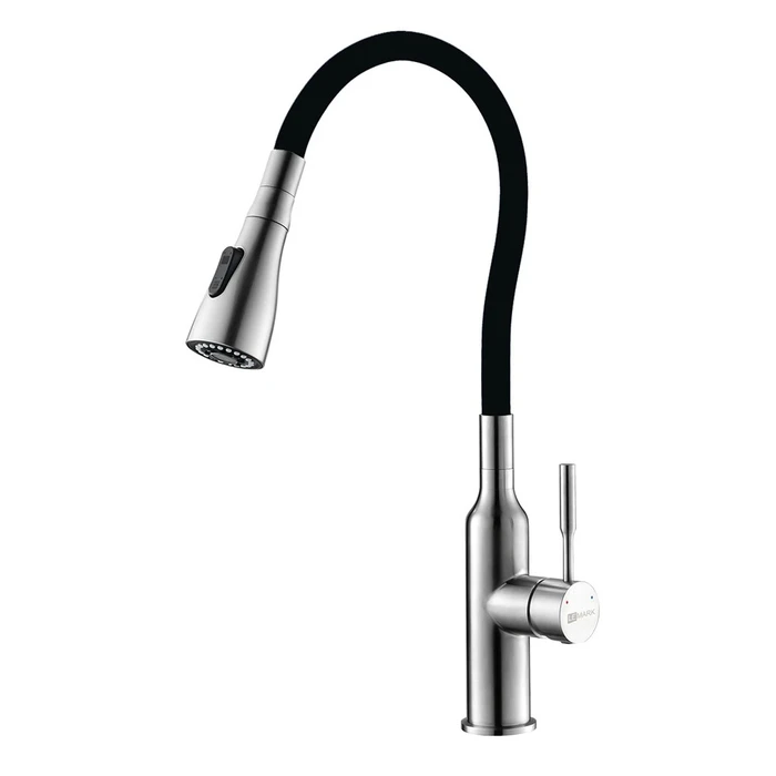 Смеситель для кухни Lemark с гибким  изливом (LM5082S-Black) LM5082S-Black