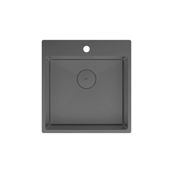 Кухонная мойка Lemark JANGA 490 прямоугольная из нержавеющей стали цвет: графит (9936107) 9936107