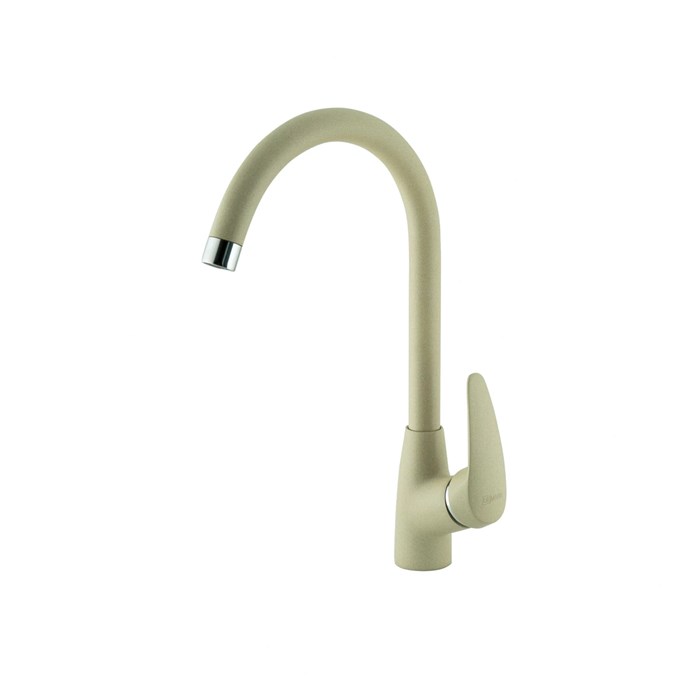 Смеситель для кухни Lemark LINARA с высоким поворотным изливом, цвет: бежевый (LM0405PBG) LM0405PBG