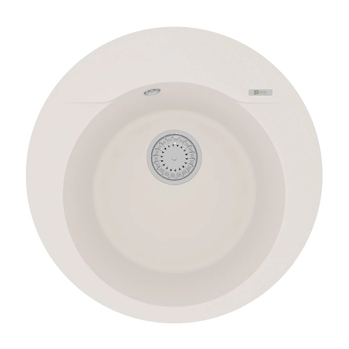 Кухонная мойка Lemark SULA 500 врезная круглая из кварцгранита цвет: Жасмин  (9910004) 9910004