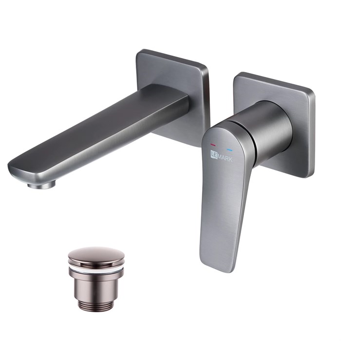 Смеситель Lemark Bronx для раковины встраиваемый (LM3736GM) LM3736GM