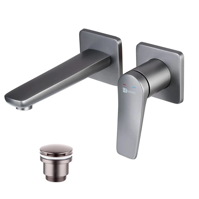 Смеситель Lemark Bronx для раковины встраиваемый (LM3736GM) LM3736GM