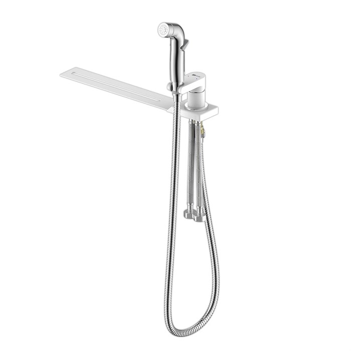 Смеситель с гигиеническим душем, устанавливаемый на унитаз Lemark Solo (LM7170CW) LM7170CW