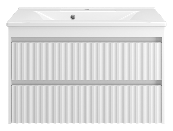 Тумба под раковину Brevita Balaton 90 подвесная (белая) BAL-06090-01-01П2Я