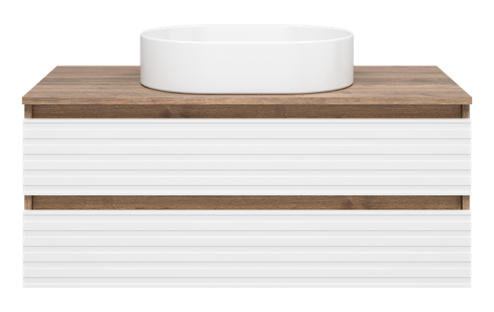 Тумба под раковину Brevita Dakota 100 подвесная (белая) DAK-09100-19/01-2Я