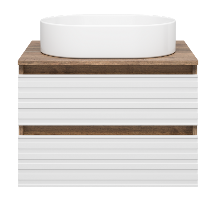 Тумба под раковину Brevita Dakota 60 подвесная (белая) DAK-09060-19/01-2Я