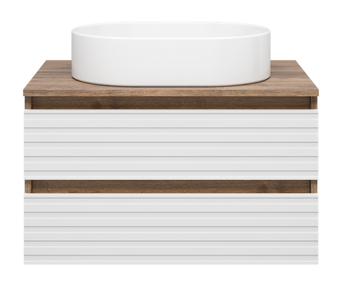 Тумба под раковину Brevita Dakota 70 подвесная (белая) DAK-09070-19/01-2Я