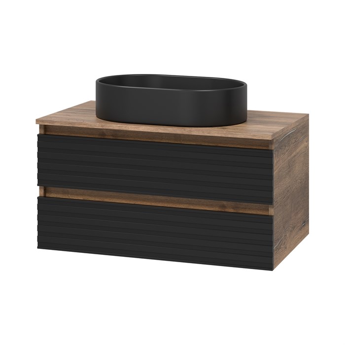 Комплект Brevita Dakota 80 подвесная тумба с раковиной УТ000015015