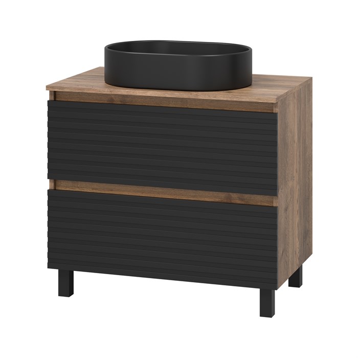 Комплект Brevita Dakota 80 напольная тумба с раковиной УТ000015014