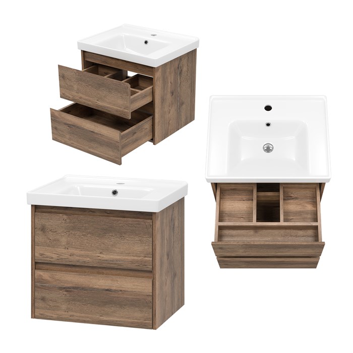 Тумба с раковиной Brevita Dallas 60 УТ000012648