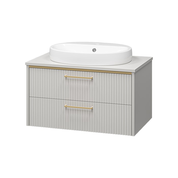 Комплект Brevita Elche 80 подвесная тумба с раковиной УТ000022432