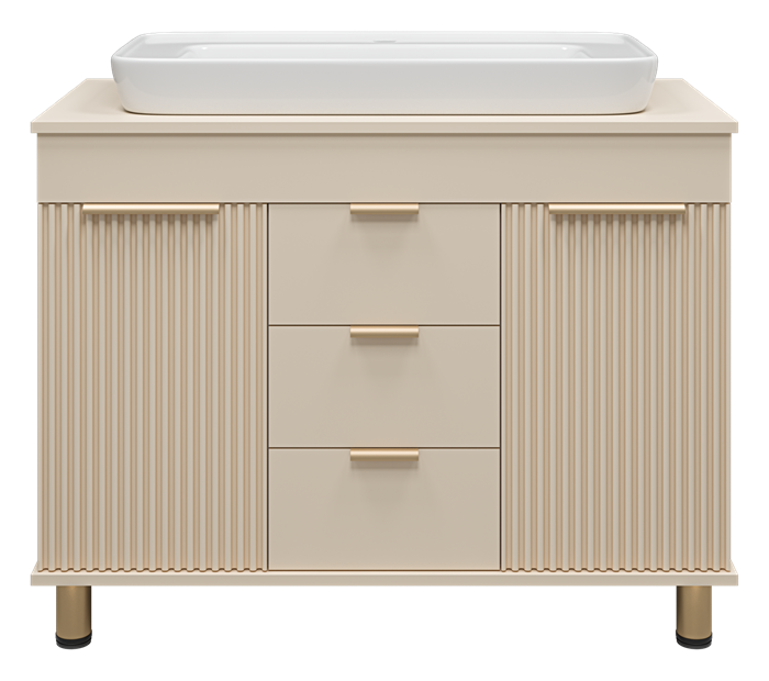 Тумба под раковину Brevita Enfida 100 (бежевая) ENF-06100-0343Я