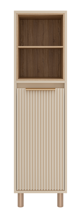 Тумба Brevita Enfida 35 с бельевой корзиной универсальная (бежевая) ENF-05035-020БК