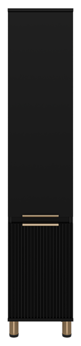 Шкаф - пенал Brevita Enfida 35 универсальный левый (черный) ENF-05035-020L