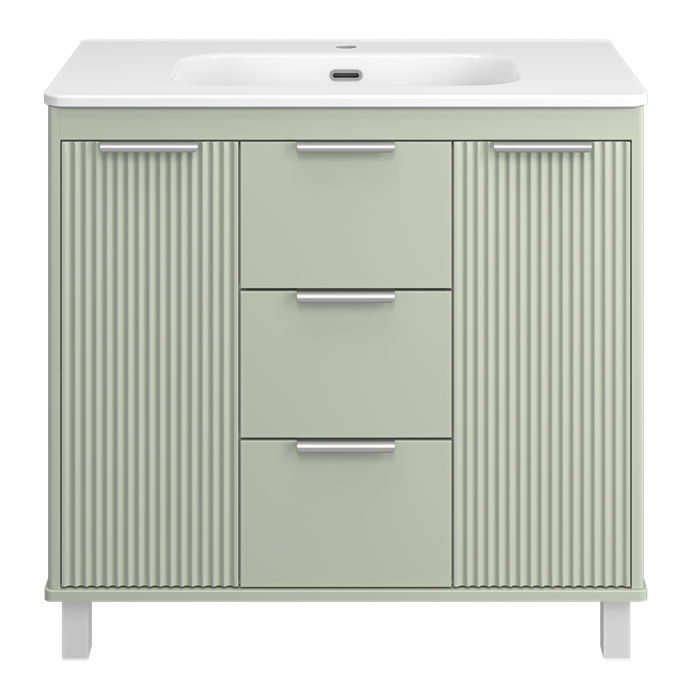 Тумба под раковину Brevita Risacca Pistachio 90 RIS-06090-0842Я