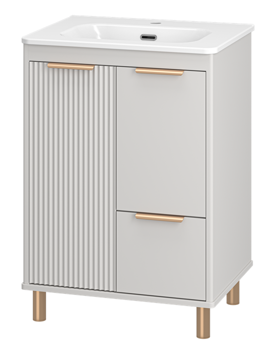 Комплект Risacca Crema 60 напольная тумба с раковиной УТ000025678