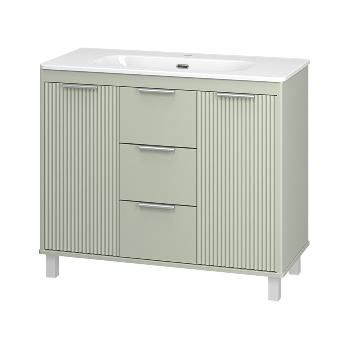 Комплект Risacca Pistachio 100 напольная тумба с раковиной УТ000026422