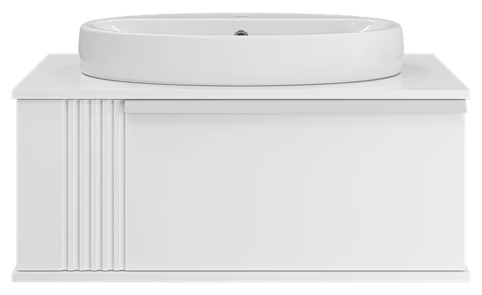 Тумба под раковину Brevita Savoy 80 подвесная (белая) SAV-09080-0101Я