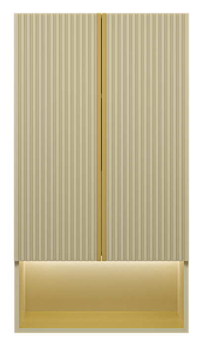 Шкаф Brevita Vega 60 над стиральной машиной подвесной (кремовый) VEG-08060-031