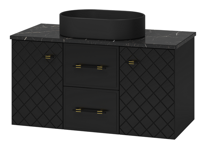 Комплект Shanel подвесной 100 чёрная матовая эмаль УТ000015458