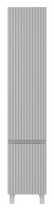 Шкаф - пенал Brevita Виктори 35 правый (серый шёлк) VIC-05035-500R