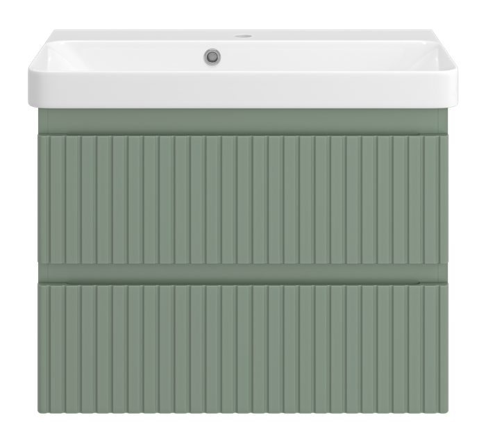 Тумба под раковину Brevita Victory 70 подвесная (зеленая) VIC-09070-0802Я