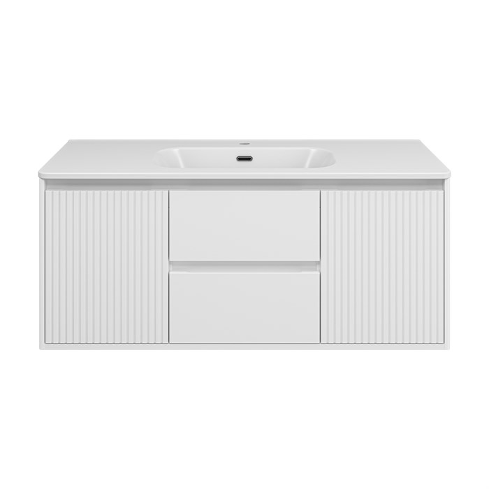 Комплект Brevita Wine 120 (белая) с раковиной Brevita Onda 120 УТ000026924