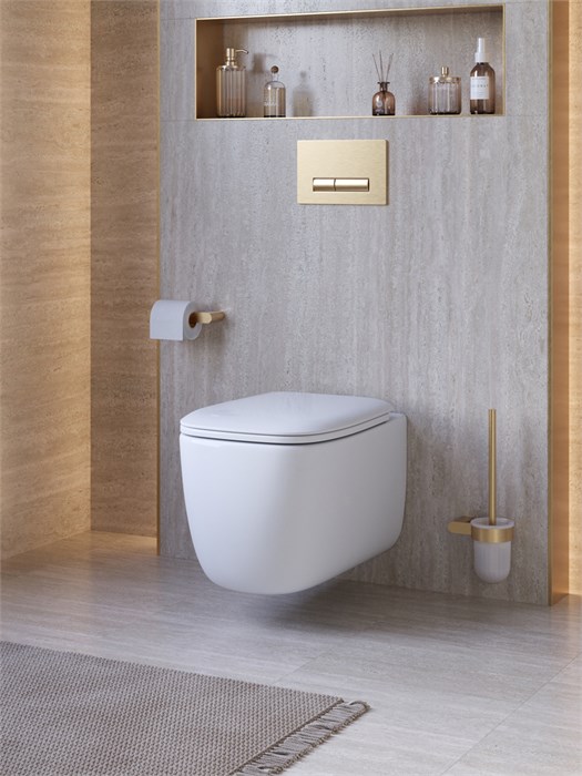 Унитаз подвесной безободковый с сиденьем CEZARES COMFORT CZR-380-TH-TOR/SC CZR-380-TH-TOR/SC