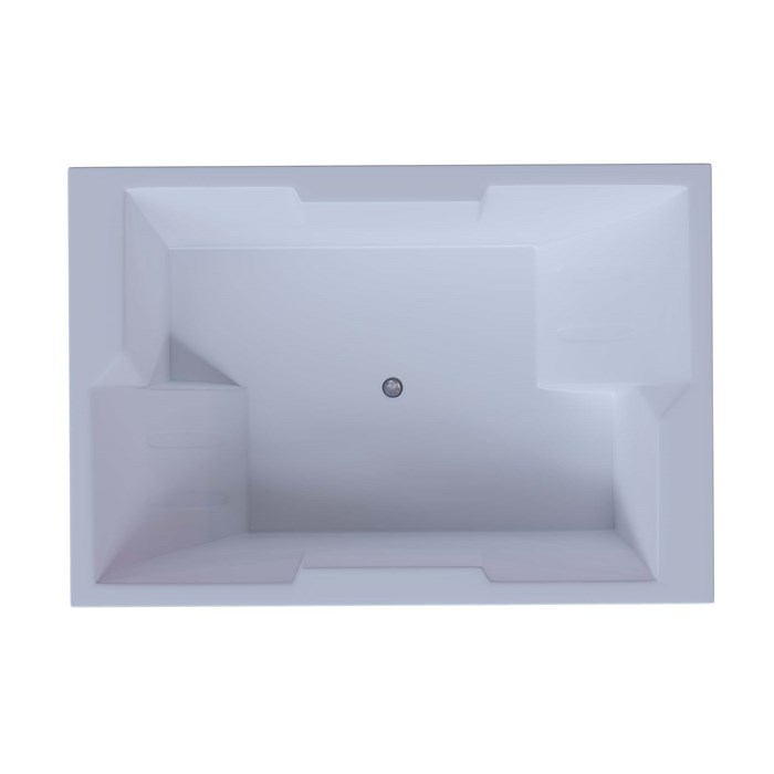Акриловая прямоугольная ванна Aquatek Дорадо 190х130 без фронтального экрана, без гидромассажа, вклеенный каркас DOR190-0000006