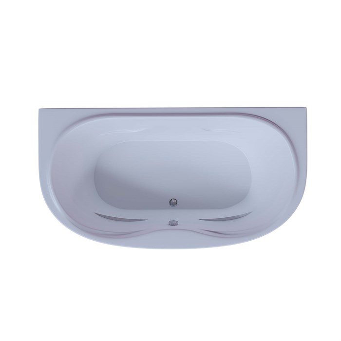 Акриловая ванна Aquatek Мелисса 180x95 радиусная, универсальная, с каркасом и экраном, без гидромассажа MEL180-0000031