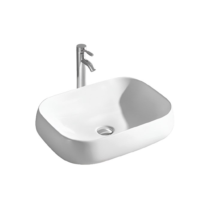 Раковина накладная Aquatek AQ5526-MW 560*420*140мм, цвет белый матовый AQ5526-MW