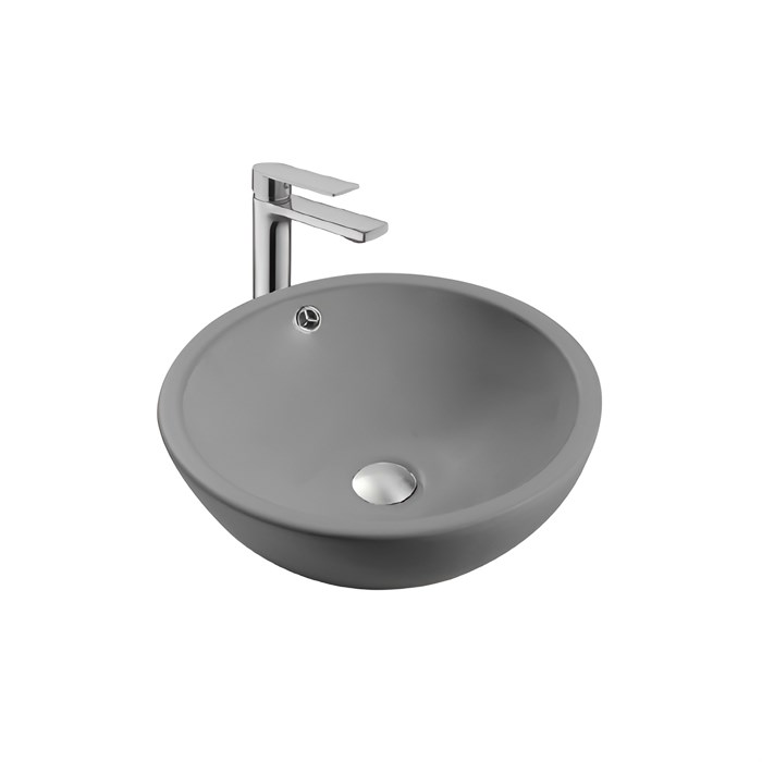 Раковина накладная Aquatek AQ5354-MG 440*440*175мм, цвет серый матовый AQ5354-MG