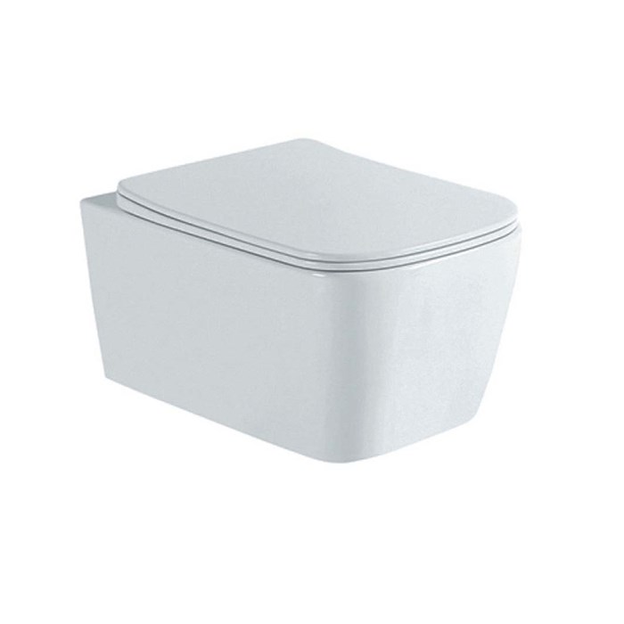 Унитаз-компакт подвесной безободковый Aquatek ЛИБРА New AQ1148N-00 495*350*260 с сиденьем Soft Close AQ1148N-00