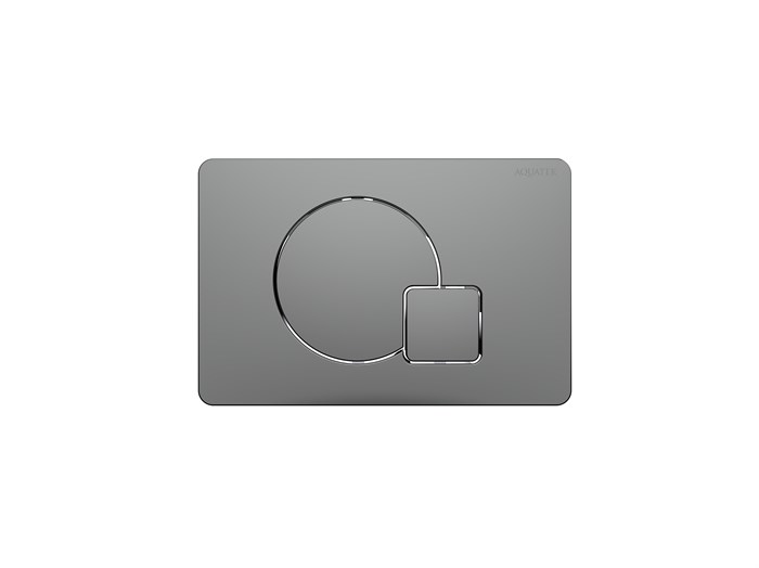 Панель смыва KDI-0000070 оружейная сталь матовая (клавишикруг/квадрат) KDI-0000070