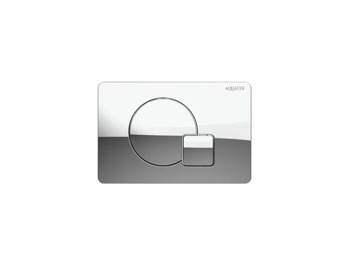 KDI-0000067(QB) Панель смыва Хром глянец (клавиши круг/квадрат), 162*244 мм KDI-0000067