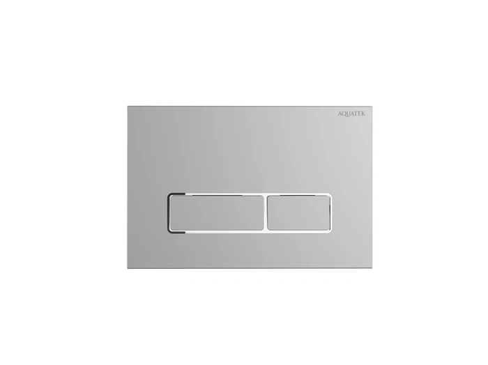 KDI-0000063(HC) Панель смыва Хром матовый ободок хром (клавиши прямоугольные), 162*244 мм KDI-0000063