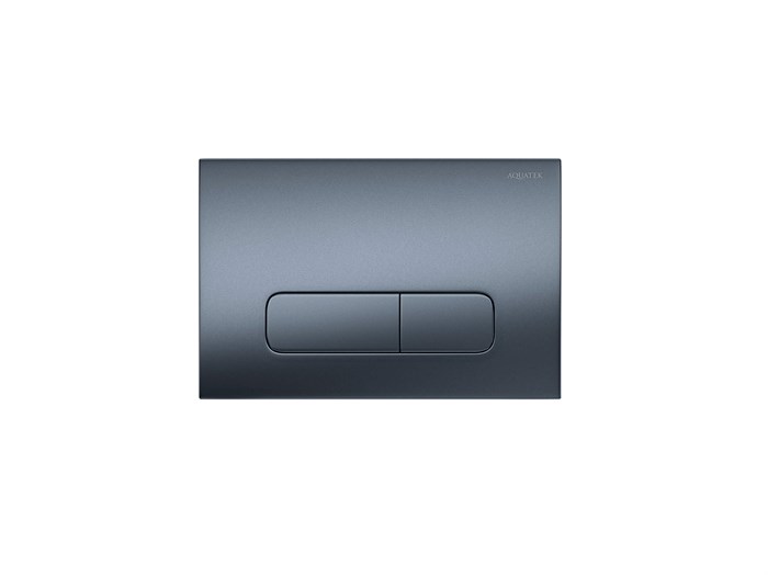 Панель смыва для инсталляции оружейная сталь матовая (клавиши прямоугольные) PNS-0000009 Pneumo S, пневматическое управление PNS-0000009