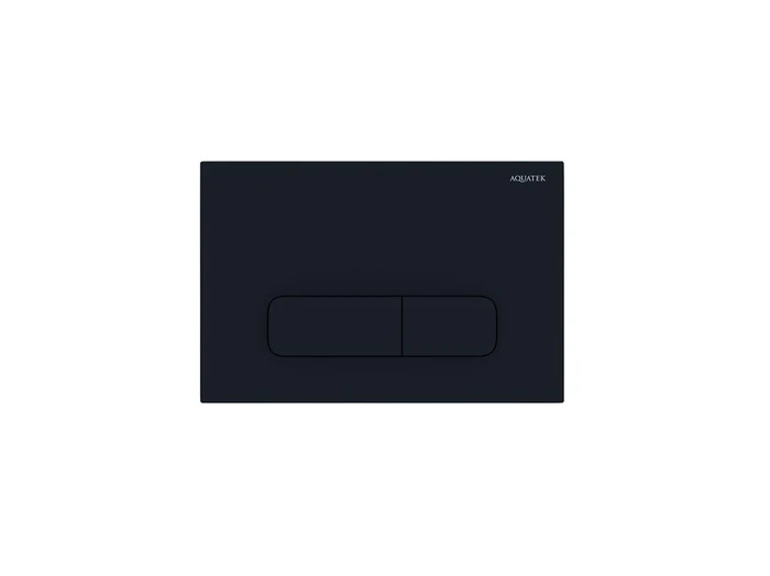 KDI-0000017 (002D) Панель смыва Черная матовая (клавиши прямоугольные) KDI-0000017