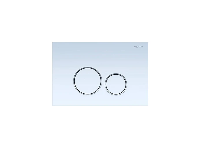 KDI-0000015 (005A) Панель смыва Белая ободок хром (клавиши круглые) KDI-0000015