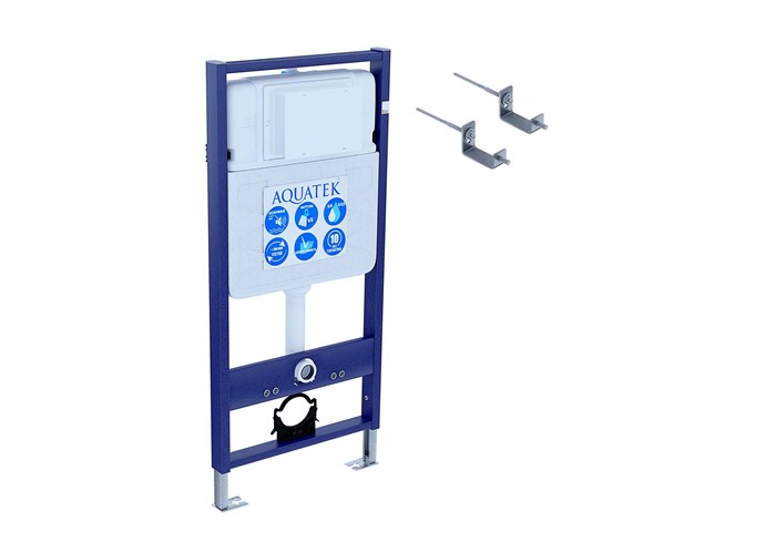 INS-0000012+KKI-0000002 Aquatek Standart 50 Монтаж рама для подв унитаза1130*500*100 + звукоизоляционная прокладка + крепеж KKI-0000002 INS-12+KKI02