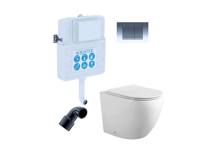 SET BW AQUATEK ЕВРОПА (смывной бачок AQUATEK INS-0000019 + кнопка KDI-0000010 + унитаз ЕВРОПА AQ1902-00 с тонким сиденьем soft-close) SET BW AQUATEK ЕВРОПА-010 3в1