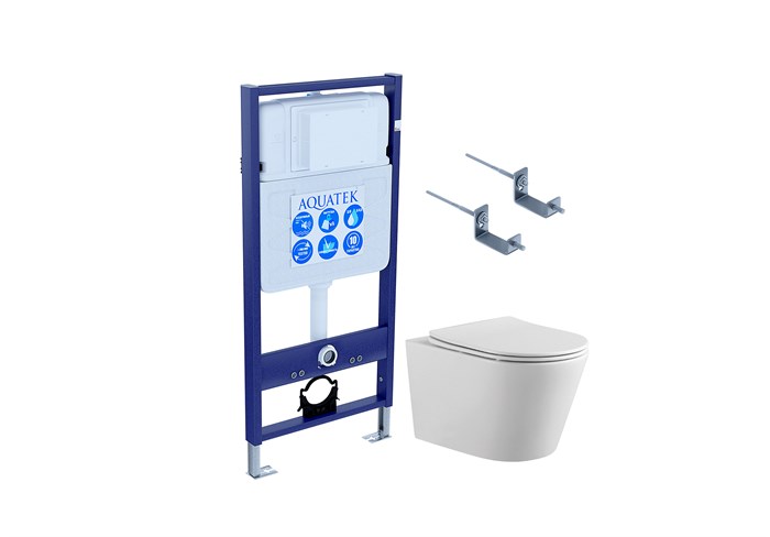 Set AQUATEK ВЕГА-KKI2 (инсталляция Standart + унитаз ВЕГА AQ1905-00 + крепление к стене) Set AQUATEK ВЕГА-KKI2