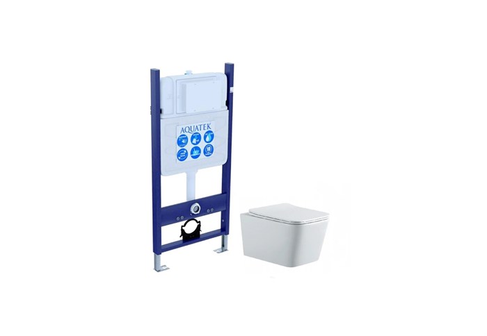 Комплект Set AQUATEK Либра N-14 унитаз Aquatek Либра New AQ0530N-00 + сиденье-микролифт + инсталляция Aquatek INS-0000014 SET AQUATEK ЛИБРА N-14