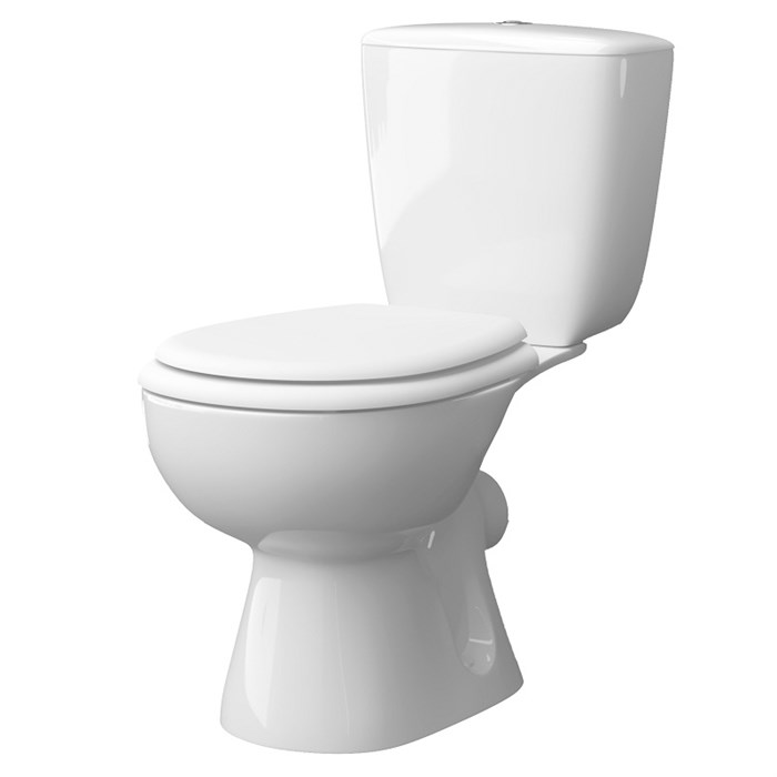 Унитаз-компакт КЕРАМИН Позитано Алкапласт с жестким сиденьем, белый CS00076903