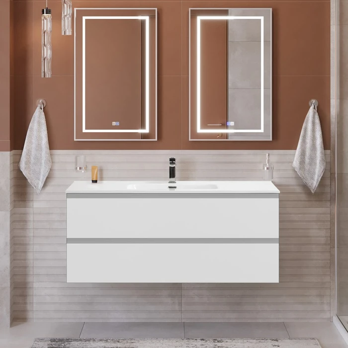 Тумба с раковиной подвесная BelBagno KRAFT 120 Bianco Opaco, раковина BB1200ETL 0446827772