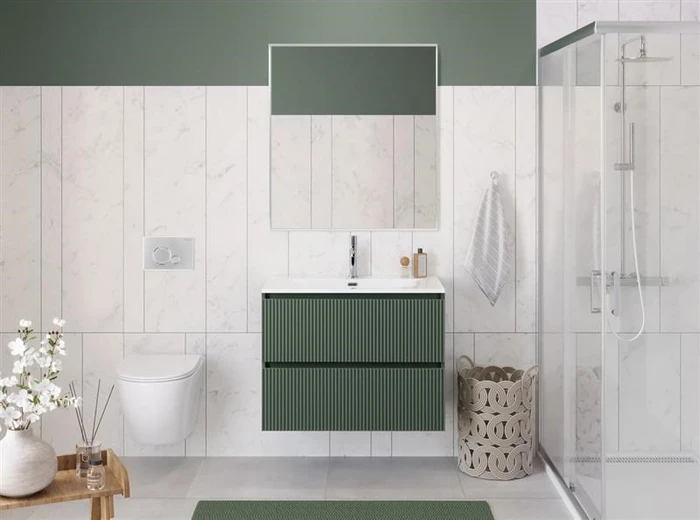 Тумба с раковиной подвесная BelBagno UNO 90 Еловый Матовый, раковина BB-8099-90 036282850