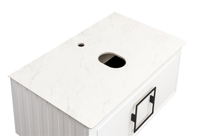 Тумба под раковину LA FENICE Elba Bianco белая 80, FNC-01-ELB-B-80 FNC-01-ELB-B-80